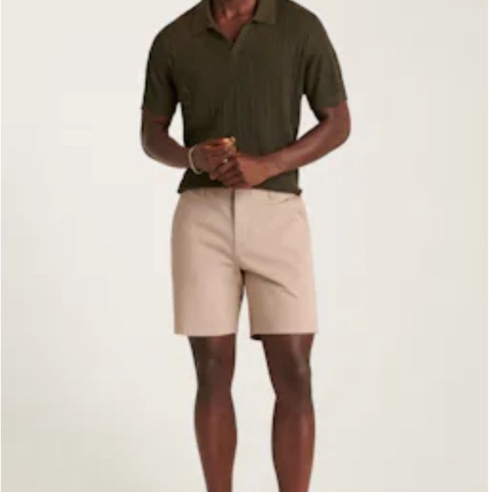 Bonobos Shorts Mens 38” Oat Milk 7" Twill Chino NEW NWT